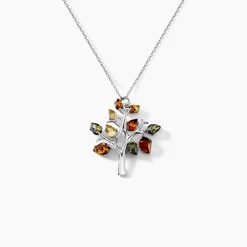 Collier Chahida Argent Blanc Ambre|Marc Orian New