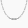 Collier Chanelle Argent Blanc Oxyde De Zirconium