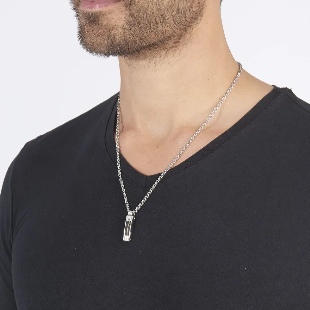 Collier Charlie-rose Acier Blanc|JOURDAN Discount