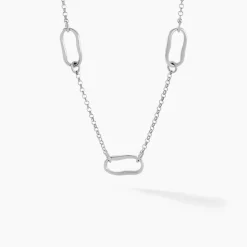 Collier Cherazade Argent Blanc