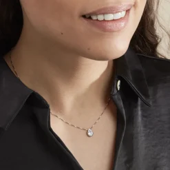 Collier Cherice Argent Blanc Oxyde De Zirconium