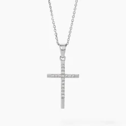 Collier Chirsta Argent Blanc Oxyde De Zirconium
