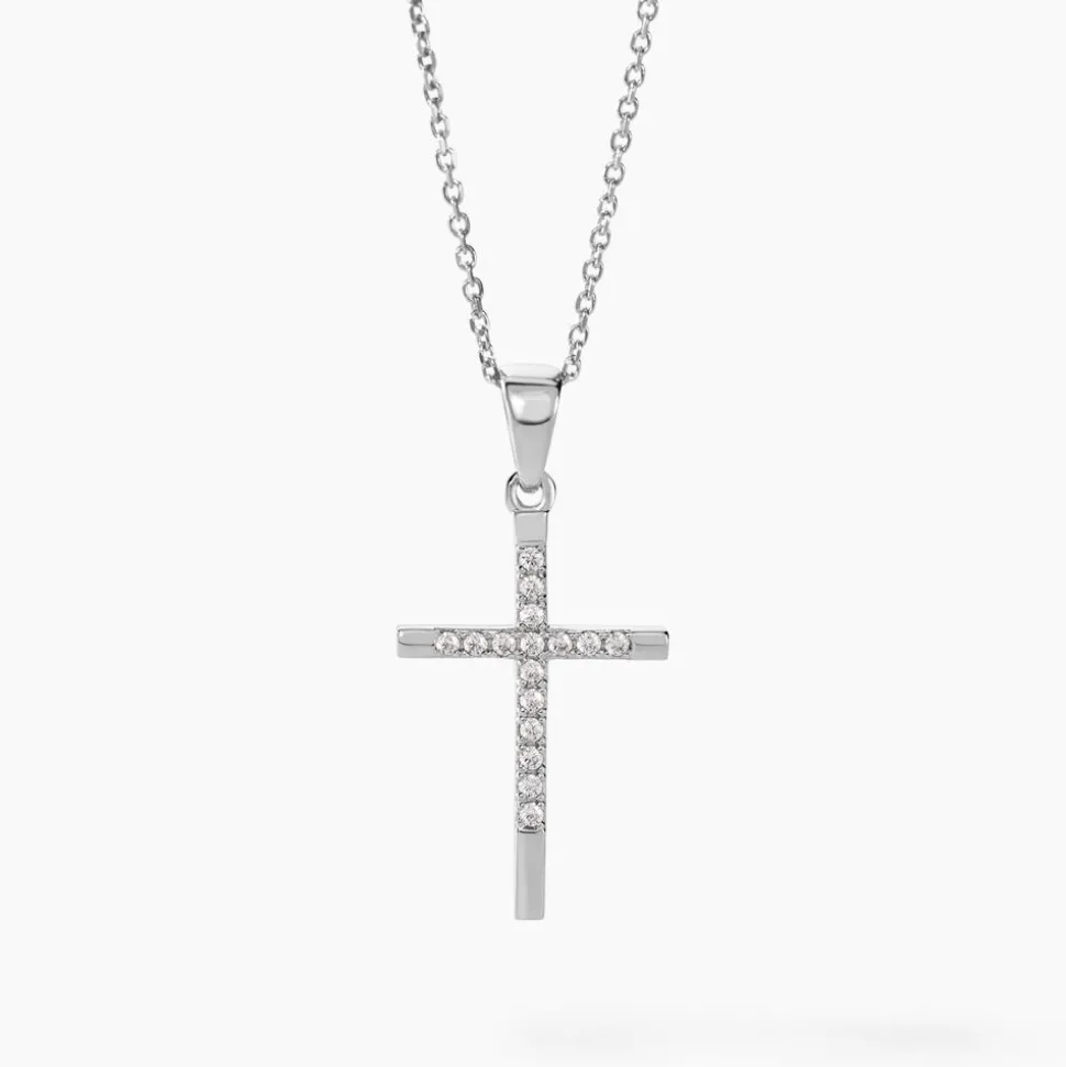 Collier Chirsta Argent Blanc Oxyde De Zirconium