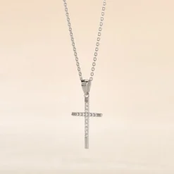 Collier Chirsta Argent Blanc Oxyde De Zirconium