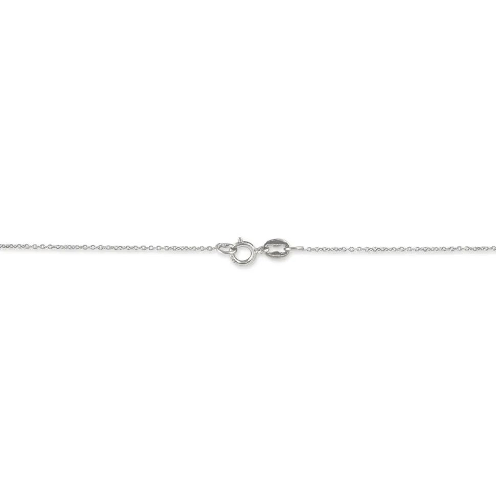 Collier Clair Or Blanc Amethyste