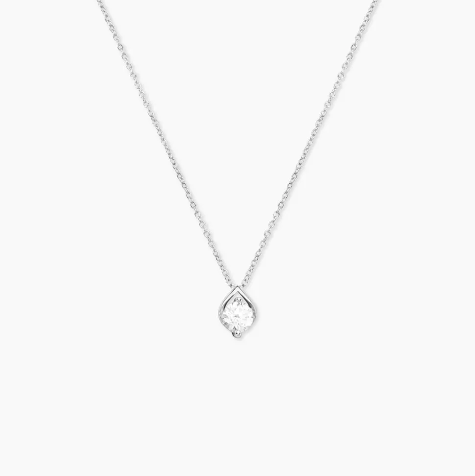 Collier Cleopatra Argent Blanc Oxyde De Zirconium
