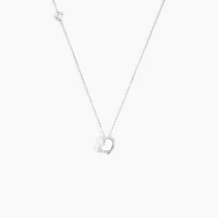 Collier Coeur Ktl Or Blanc Diamant|Marc Orian Clearance