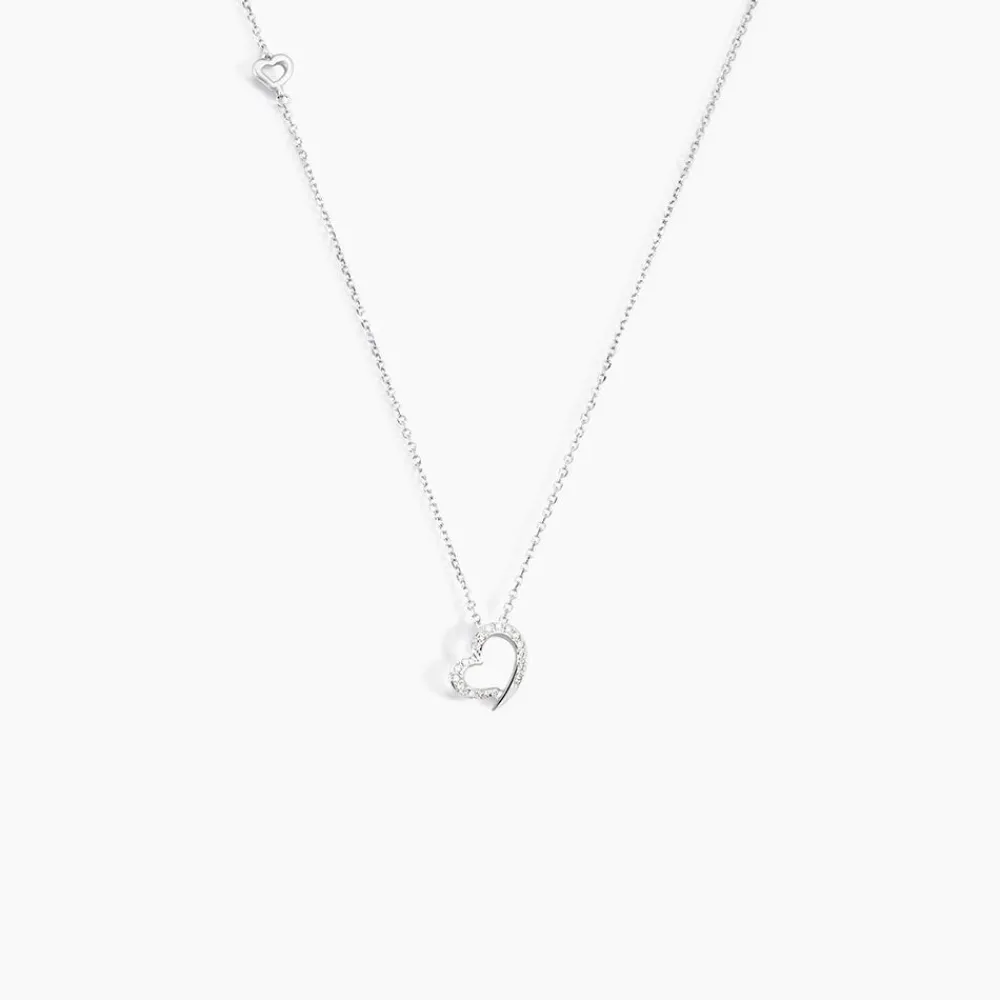 Collier Coeur Ktl Or Blanc Diamant|Marc Orian Clearance