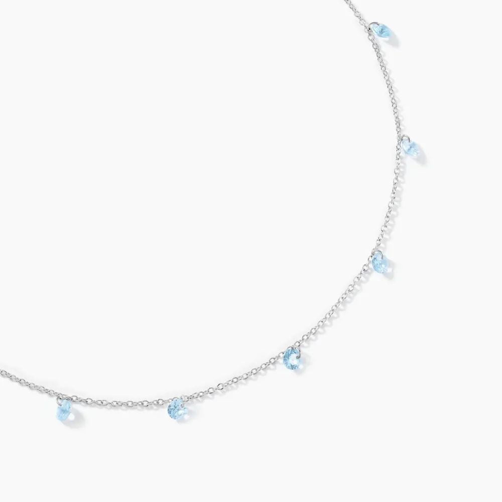 Collier Collie Argent Blanc Oxyde De Zirconium|Marc Orian Hot
