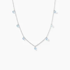 Collier Collie Argent Blanc Oxyde De Zirconium|Marc Orian Hot
