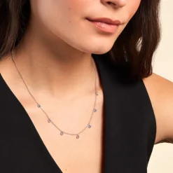 Collier Collie Argent Blanc Oxyde De Zirconium|Marc Orian Hot