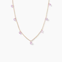Collier Collie Argent Rose Oxyde De Zirconium|Marc Orian Discount