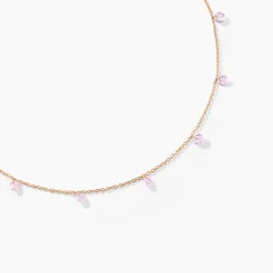 Collier Collie Argent Rose Oxyde De Zirconium|Marc Orian Discount