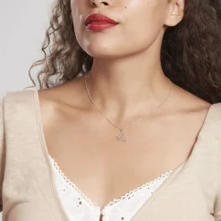 Collier Colombe Argent Blanc|Marc Orian New