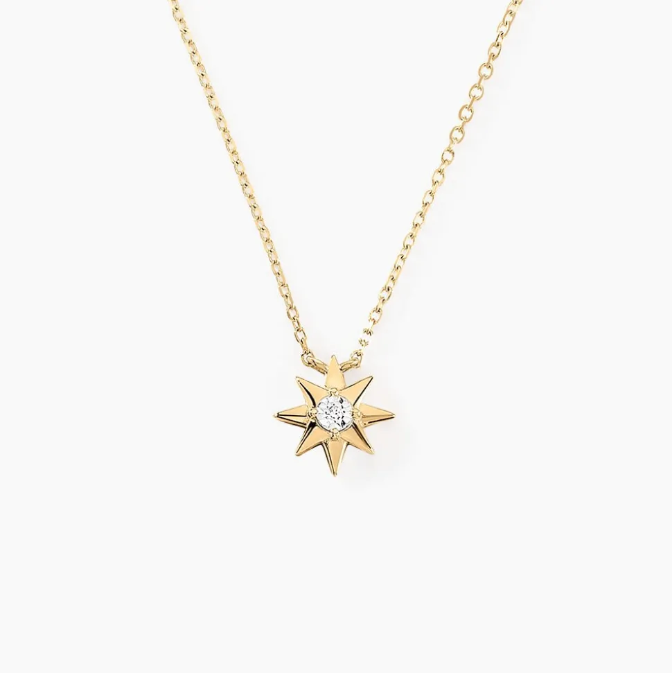 Collier Confucius Or Jaune Diamant