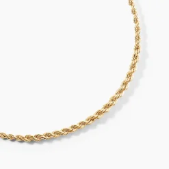 Collier Cordelia Danilo Maille Corde Or Jaune