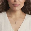 Collier Courbes Or Blanc Diamant