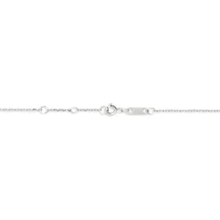 Collier Courbes Or Blanc Diamant