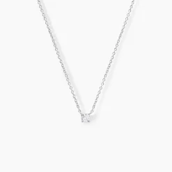 Collier Court Argent Blanc Lylwenn Oxyde De Zirconium|Marc Orian Best