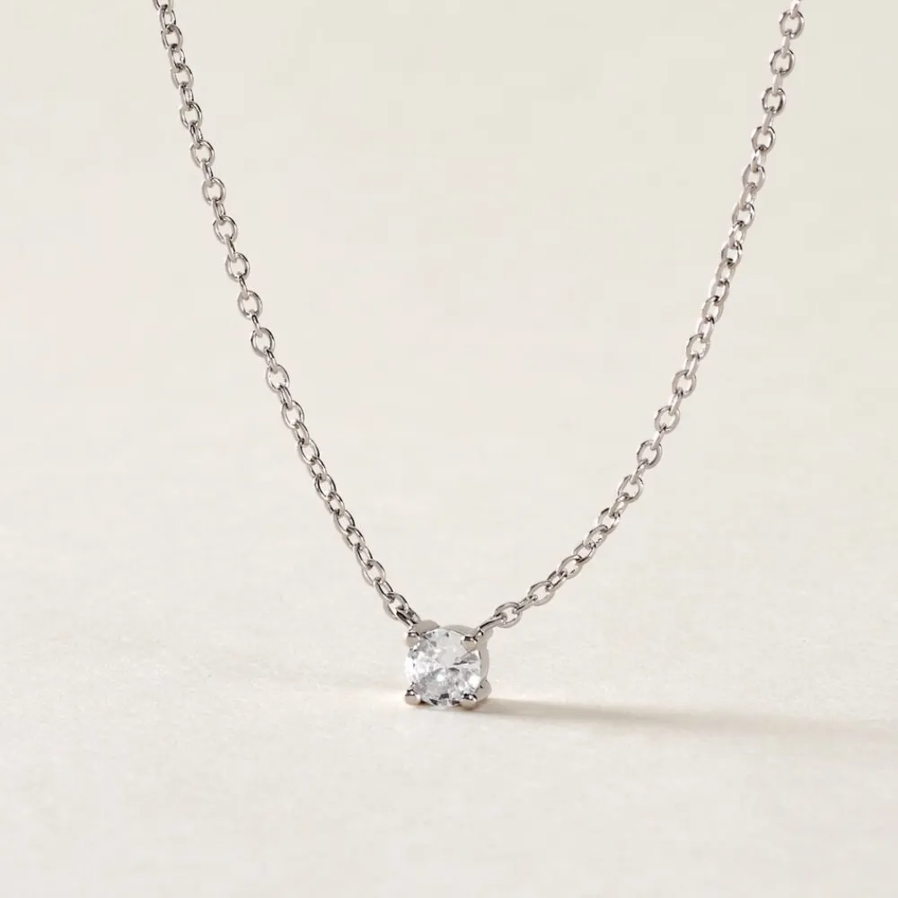 Collier Court Argent Blanc Lylwenn Oxyde De Zirconium|Marc Orian Best
