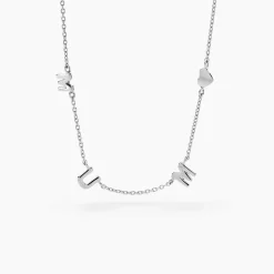 Collier Cœur D'amour Argent Blanc|Marc Orian Hot