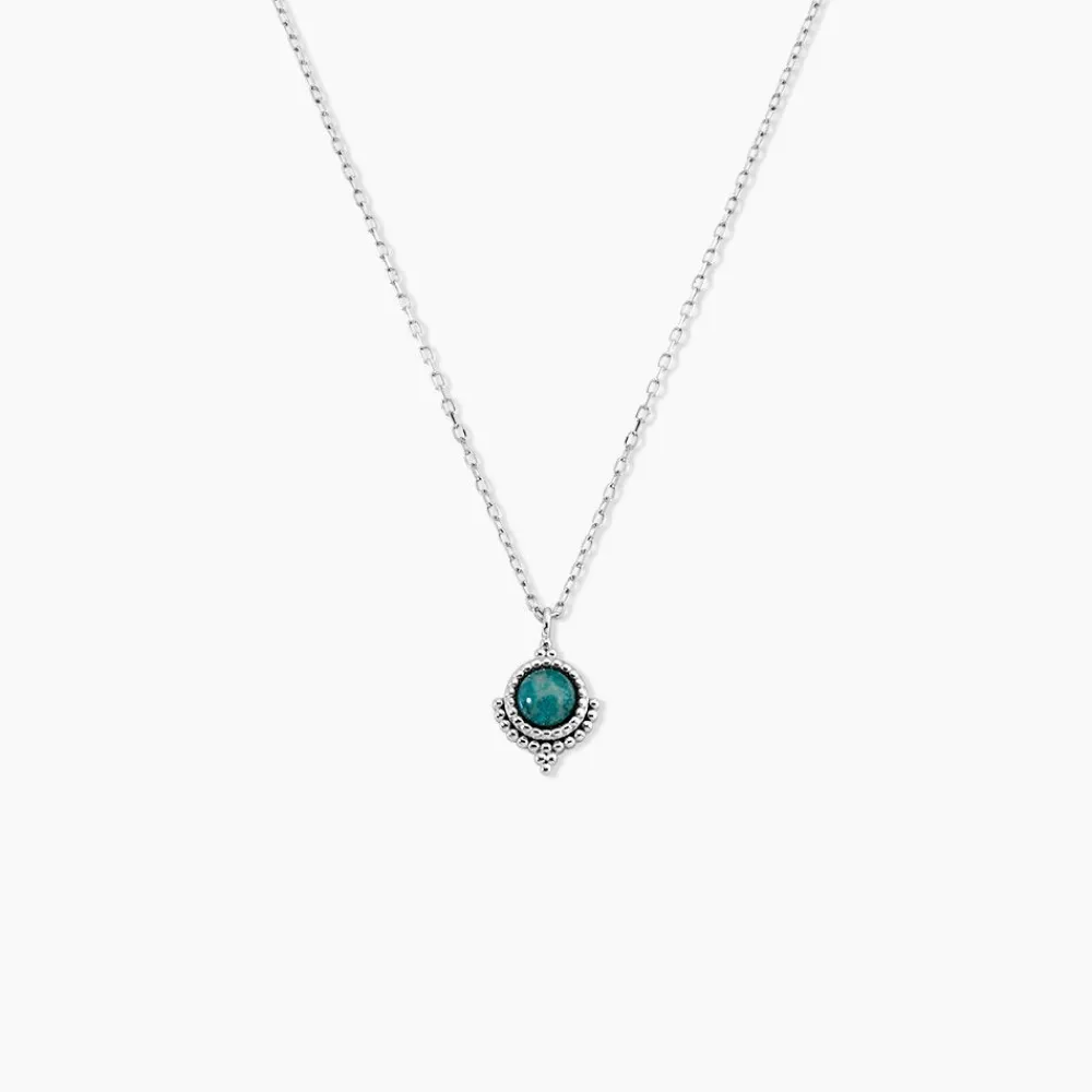 Collier Cyprien Argent Blanc Amazonite|Marc Orian