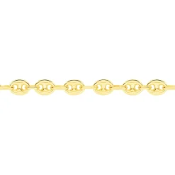 Collier Dami Maille Grain De Cafe Or Jaune