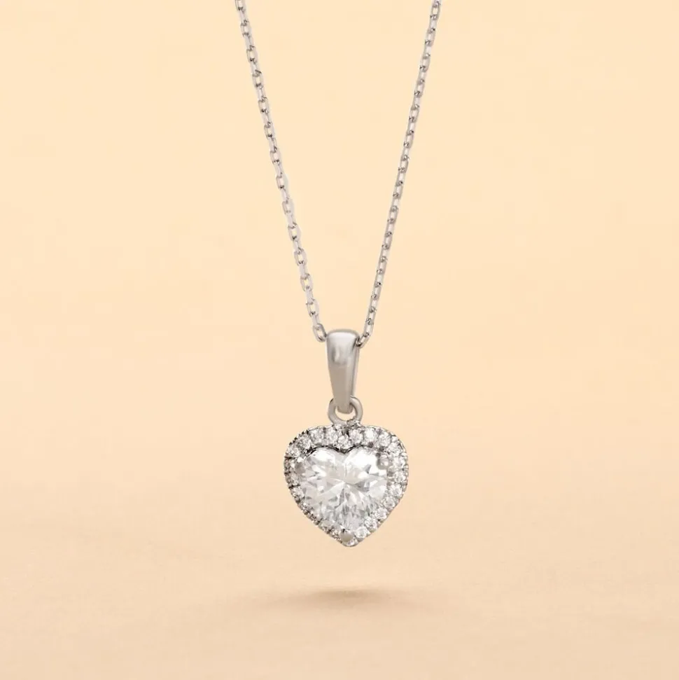 Collier Dari Or Blanc Oxyde De Zirconium