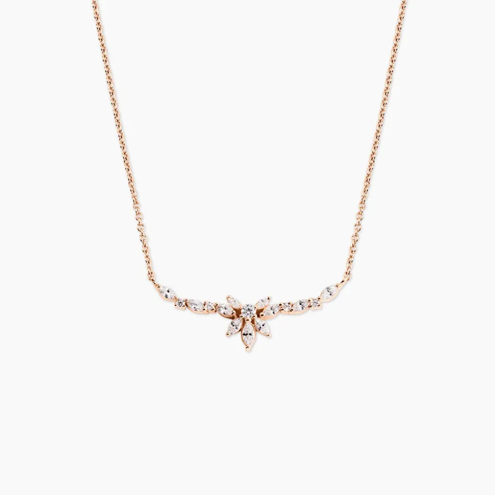 Collier Davena Argent Rose Oxyde De Zirconium