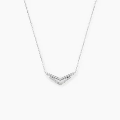 Collier Dayen Argent Blanc Oxyde De Zirconium