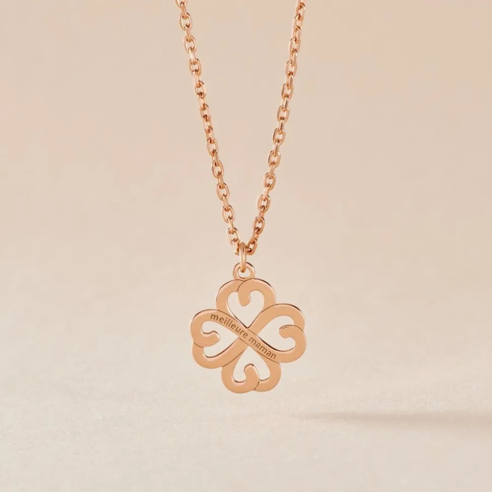 Collier Delmira Argent Rose