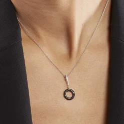 Collier Delphinia Argent Blanc Oxyde De Zirconium|Marc Orian New