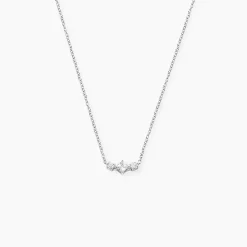 Collier Desert Argent Blanc Oxyde De Zirconium