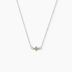 Collier Desert Argent Blanc Oxyde De Zirconium