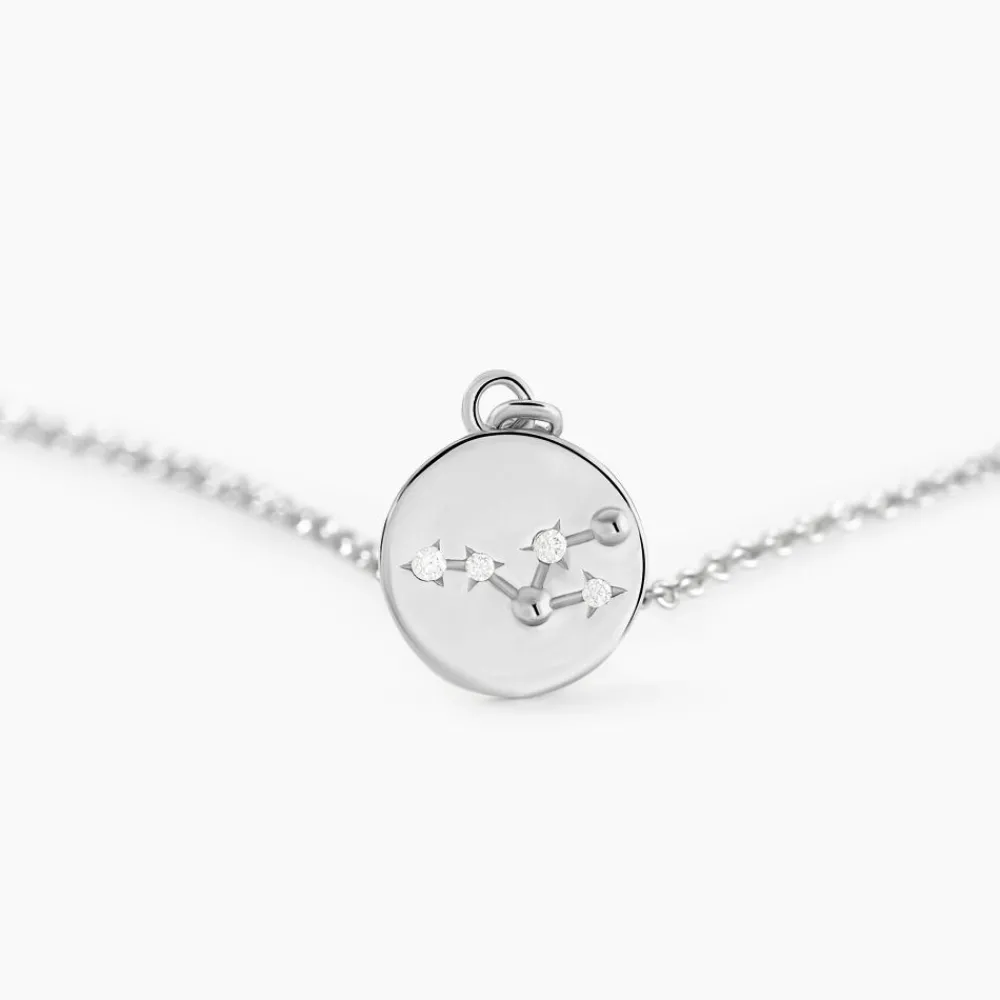 Collier Despina Argent Blanc Oxyde De Zirconium|Marc Orian Discount