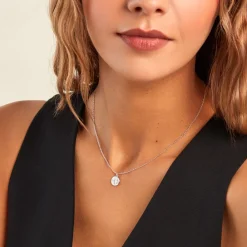 Collier Despina Argent Blanc Oxyde De Zirconium|Marc Orian Outlet