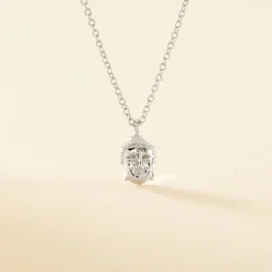 Collier Dhyana Argent Blanc