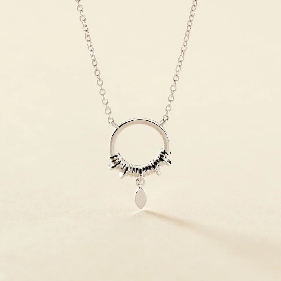 Collier Dhyana Argent Blanc
