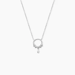 Collier Dhyana Argent Blanc