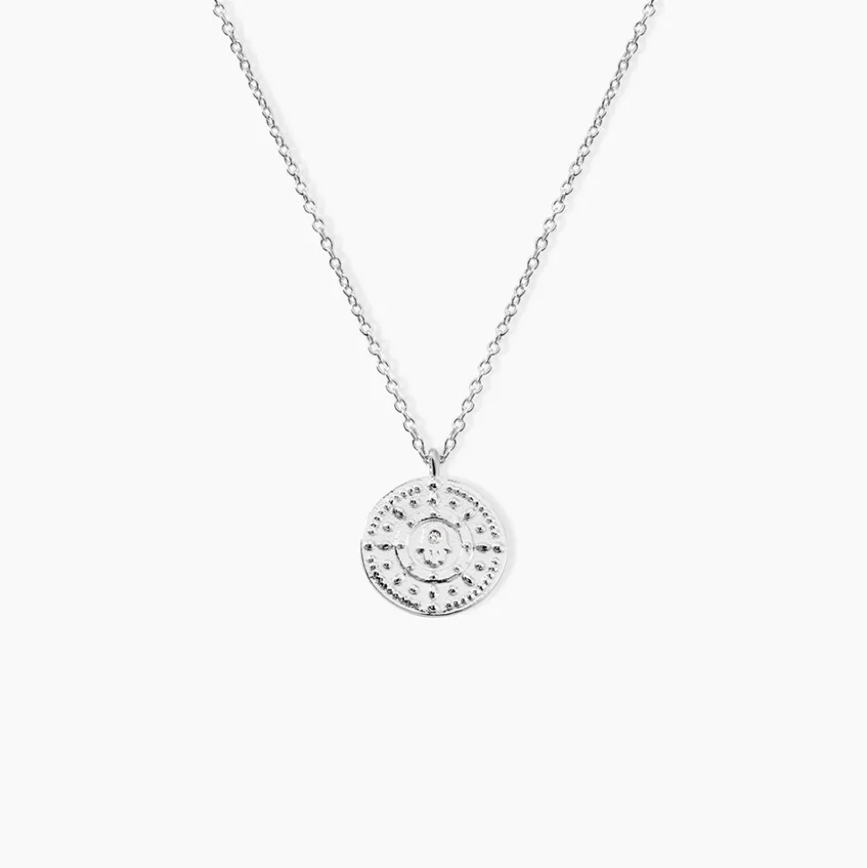 Collier Dhyana Argent Blanc Oxyde De Zirconium
