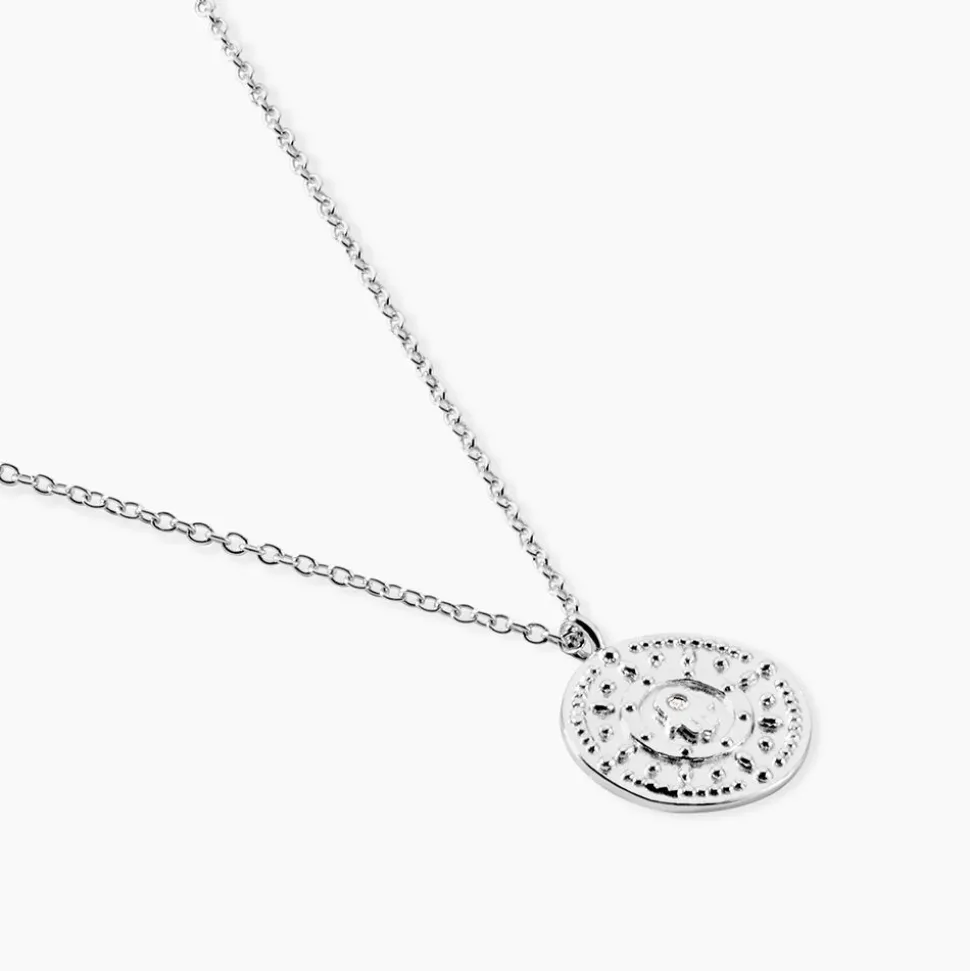 Collier Dhyana Argent Blanc Oxyde De Zirconium