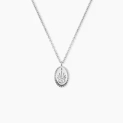 Collier Dhyana Argent Blanc Oxyde De Zirconium
