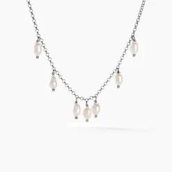 Collier Didem Argent Blanc Perle De Culture