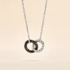 Collier Dina Argent Blanc Céramique Et Oxyde De Zirconium