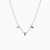 Collier Dion Argent Blanc Oxyde De Zirconium