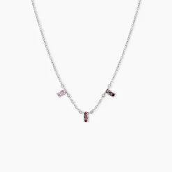 Collier Dion Argent Blanc Oxyde De Zirconium
