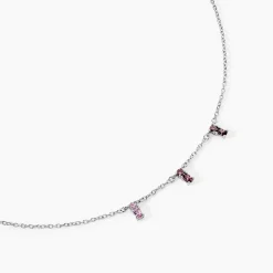 Collier Dion Argent Blanc Oxyde De Zirconium