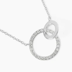 Collier Dita Argent Blanc Oxyde De Zirconium|Marc Orian New