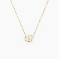 Collier Duilio Or Jaune Oxyde De Zirconium