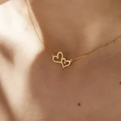 Collier Duleep Or Jaune Oxyde De Zirconium